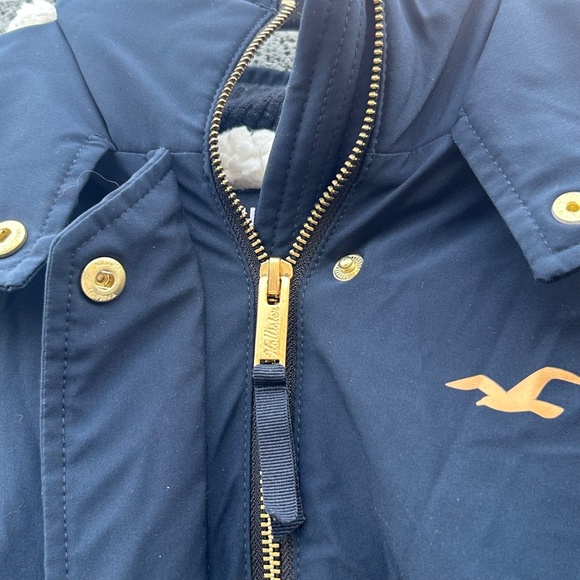 Hollister by Abercrombie & Fitch Women’s S Faux Sherpa Lined Jacket Coat - Picture 5 of 9